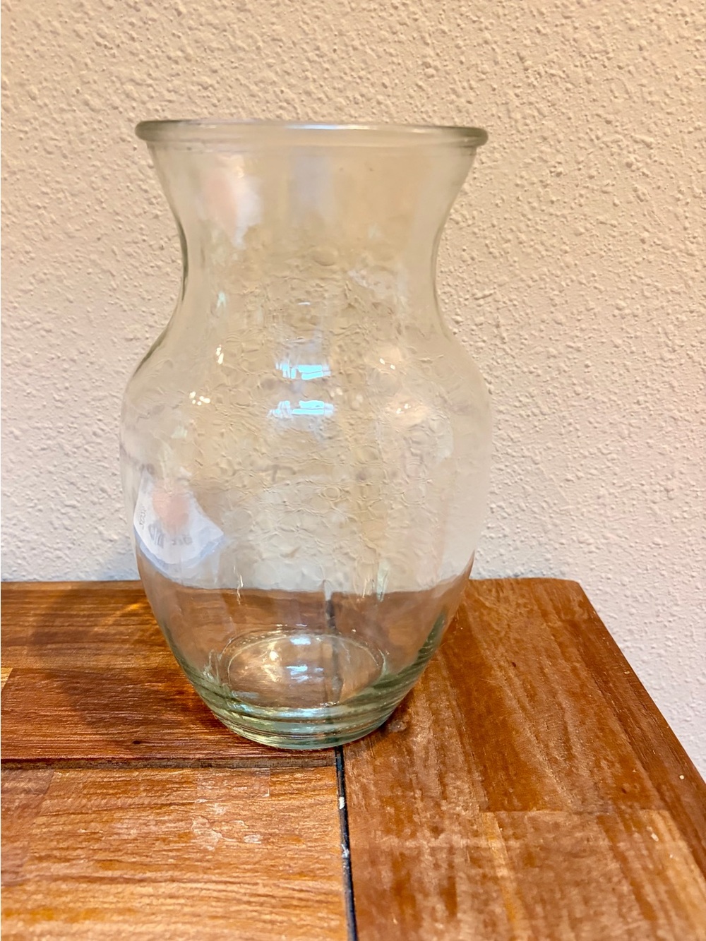 Clear Glass Flower Vase